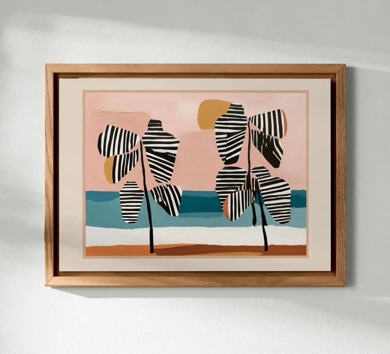 Tropical Sunset Palms II pannello forex da cityart