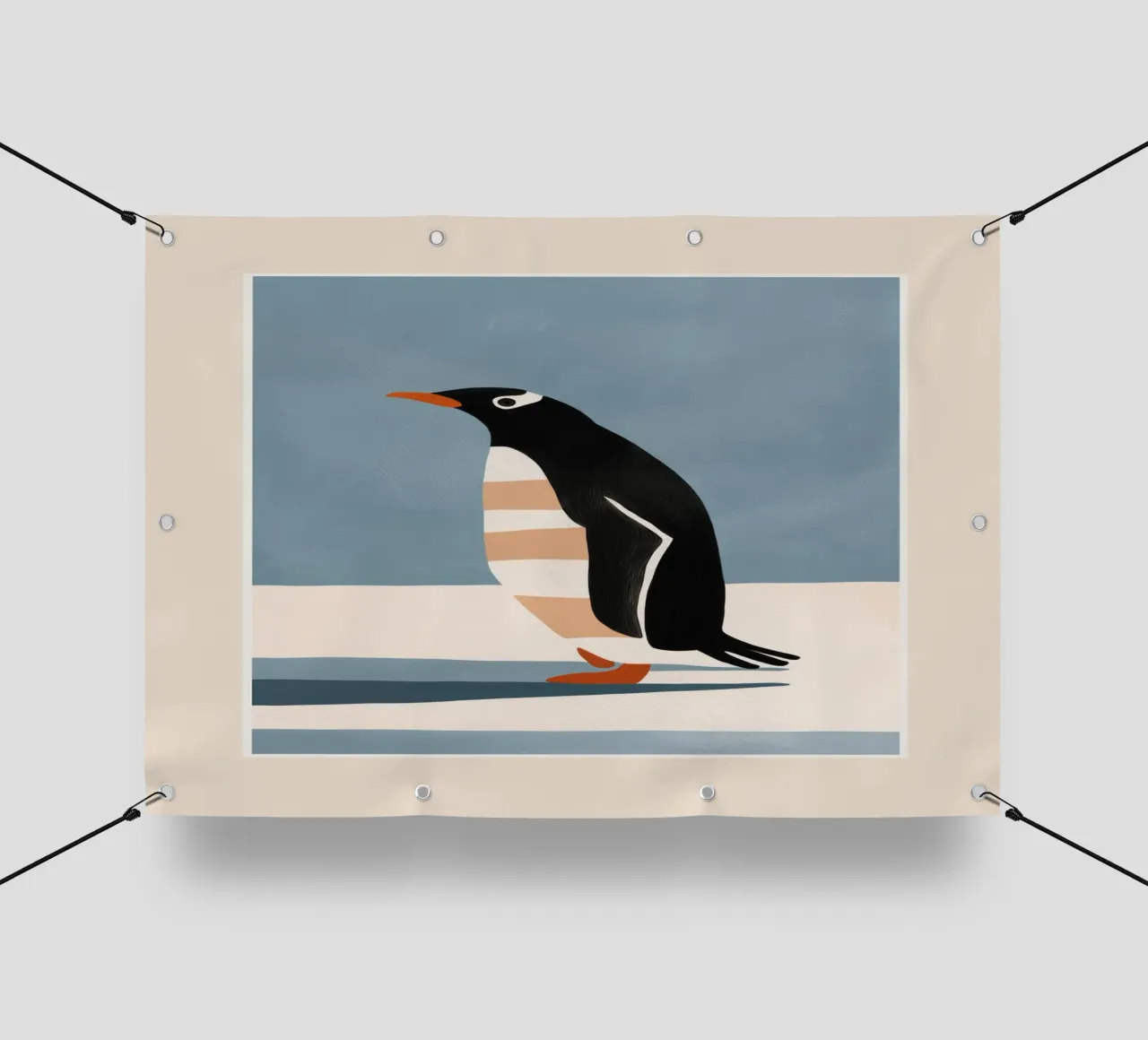 Penguin on Ice telo in pvc da cityart