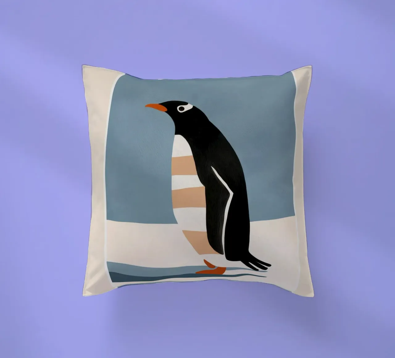 Penguin on Ice cuscino da cityart