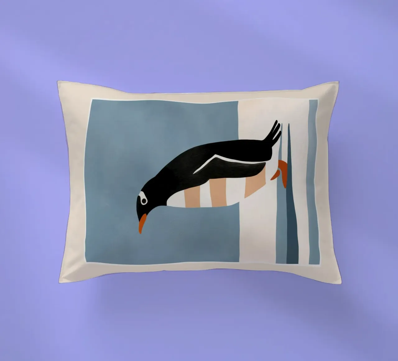 Penguin on Ice cuscino da cityart