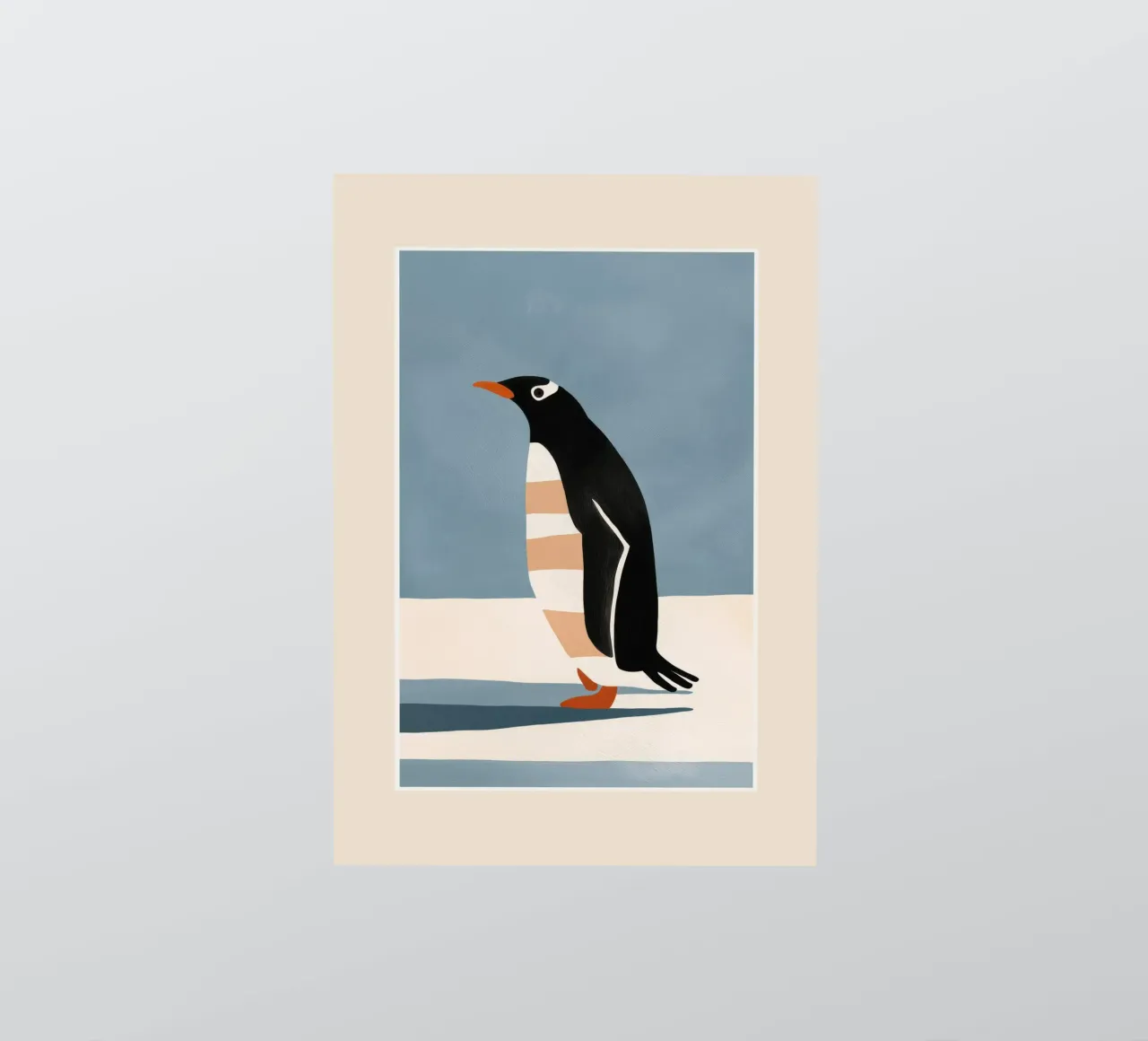Penguin on Ice adesivo da cityart