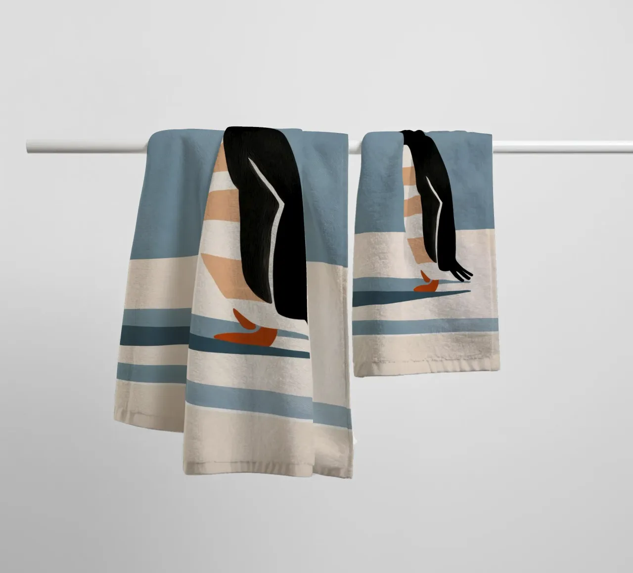 Penguin on Ice asciugamano da bagno da cityart