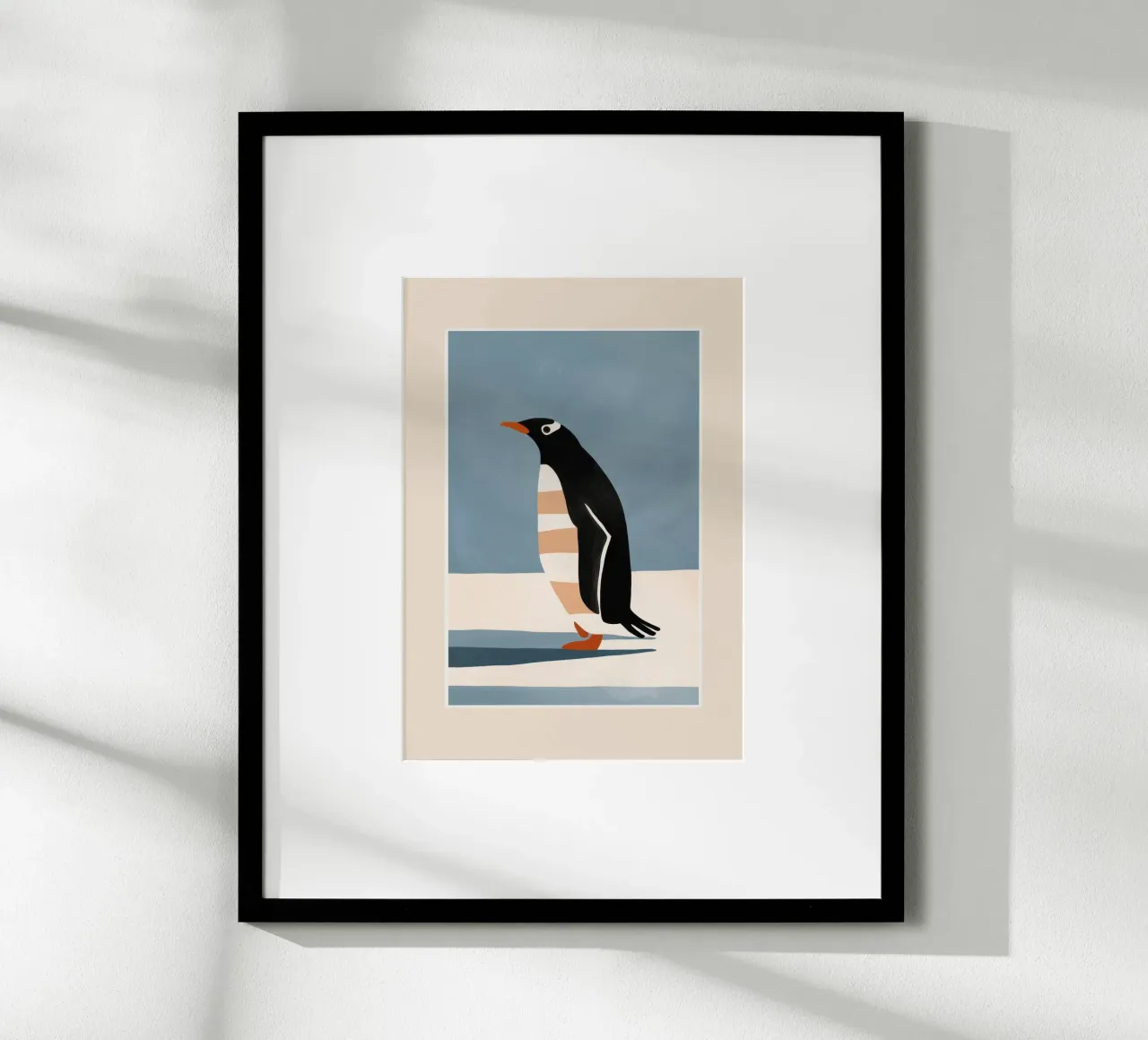Penguin on Ice carta hahnemühle da cityart