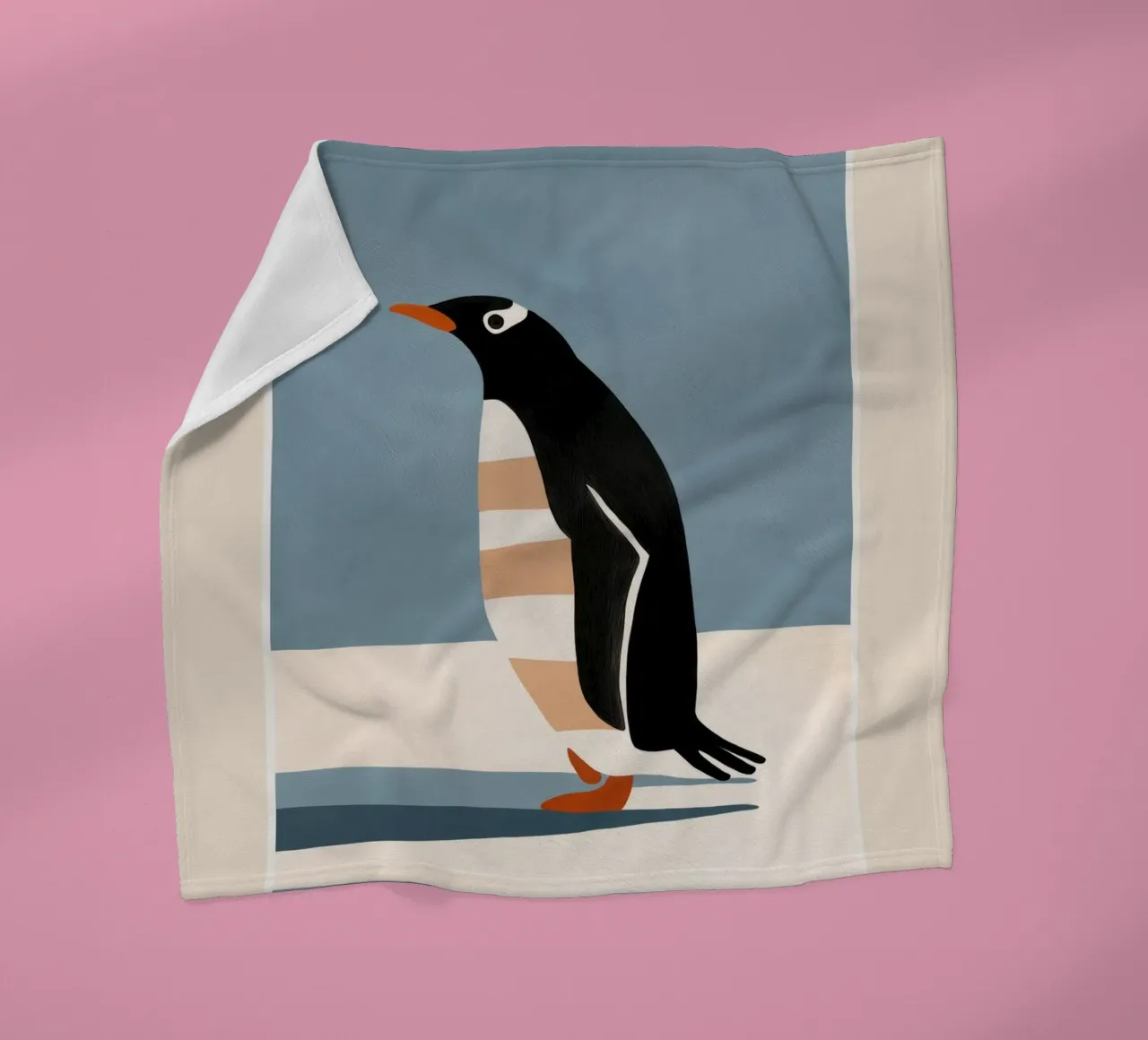 Penguin on Ice coperta in pile da cityart