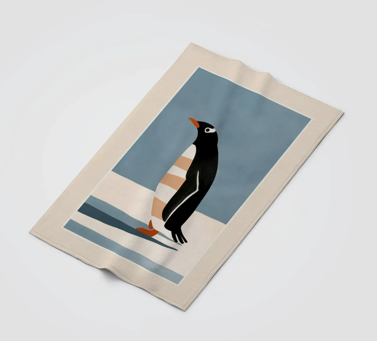 Penguin on Ice coperta in pile da cityart