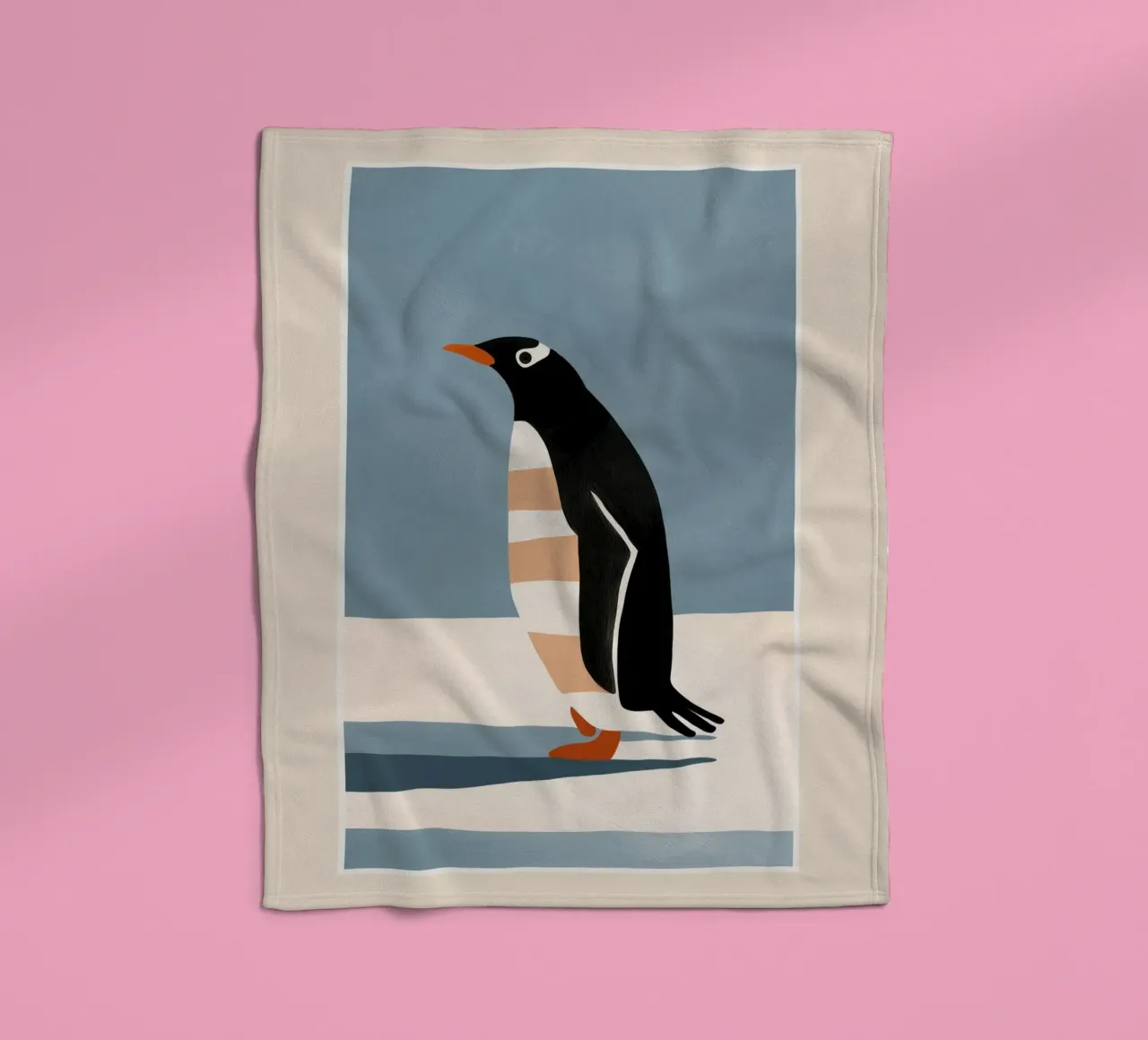 Penguin on Ice coperta in pile da cityart