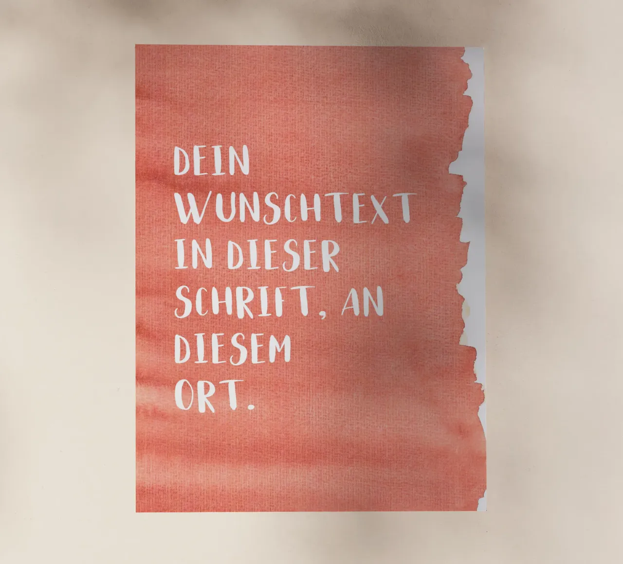 Wunschtext auf Wasserfarbe pellicola backlit da WORTSPIEL