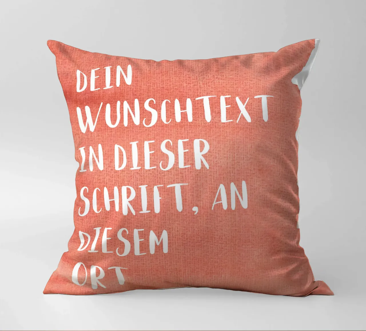 Wunschtext auf Wasserfarbe cuscino da WORTSPIEL