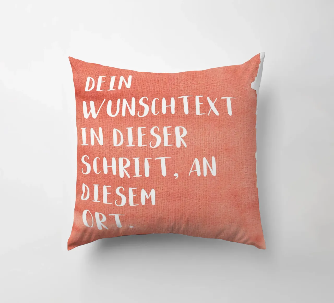 Wunschtext auf Wasserfarbe cuscino da WORTSPIEL