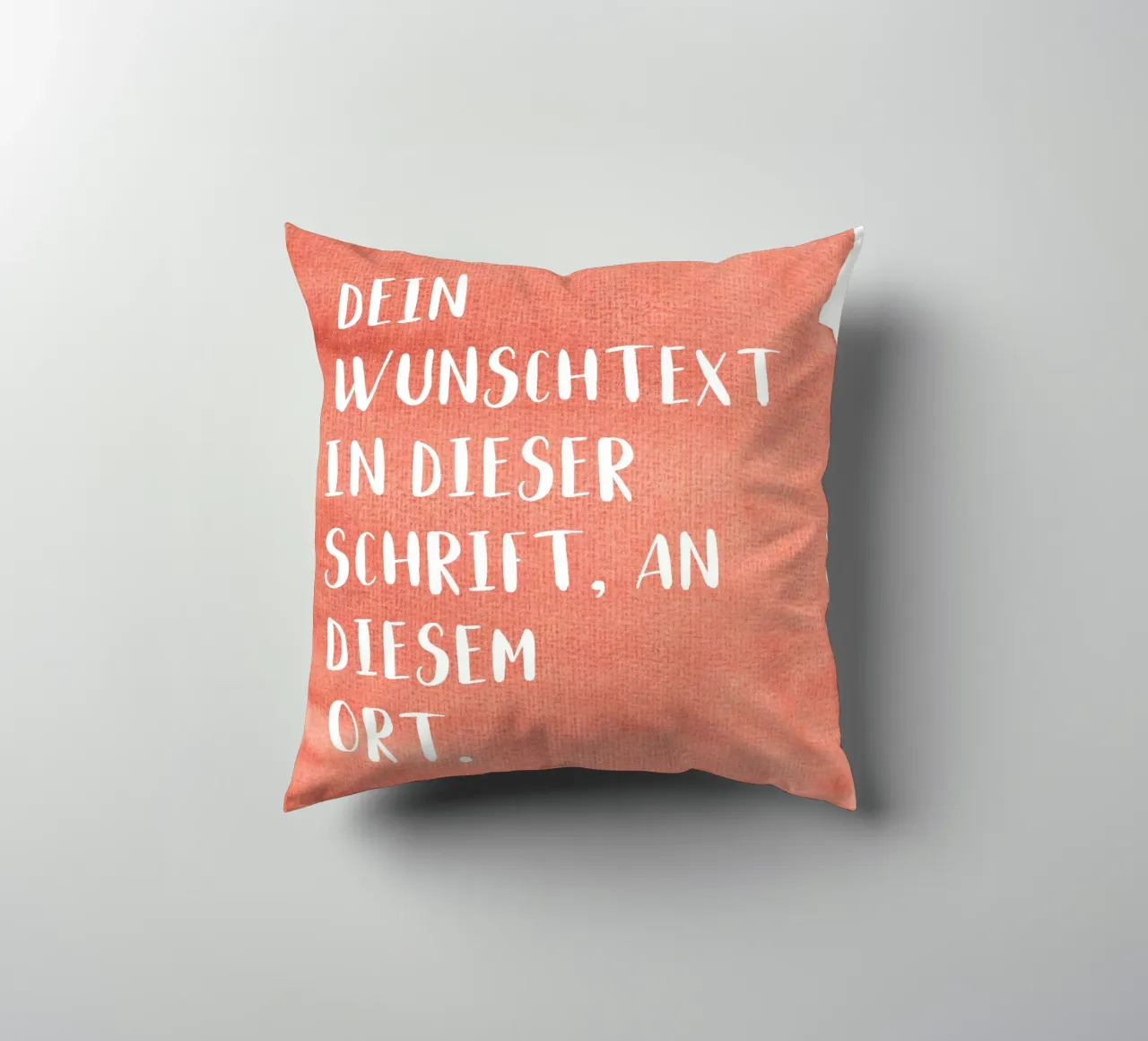 Wunschtext auf Wasserfarbe cuscino da WORTSPIEL