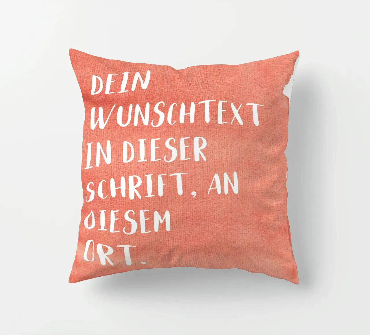 Wunschtext auf Wasserfarbe cuscino da WORTSPIEL