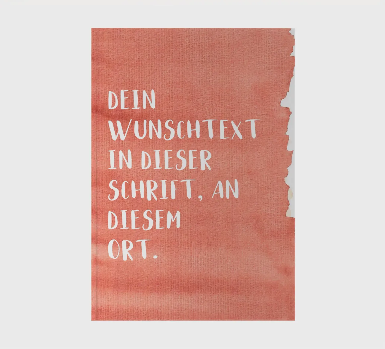 Wunschtext auf Wasserfarbe diario da WORTSPIEL