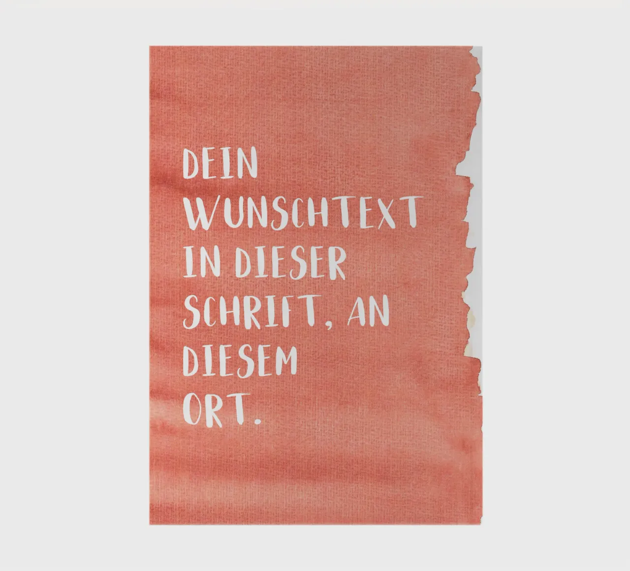 Wunschtext auf Wasserfarbe diario da WORTSPIEL