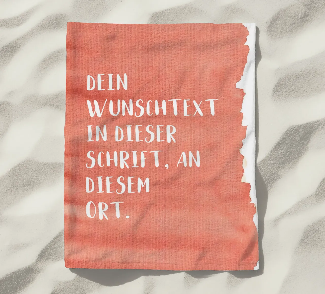 Wunschtext auf Wasserfarbe telo mare da WORTSPIEL