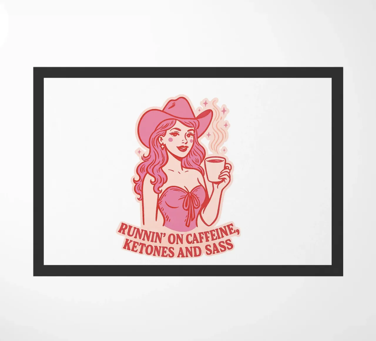 Runnin on Caffeine, Ketones and Sass zerbino da Taika Tori Art