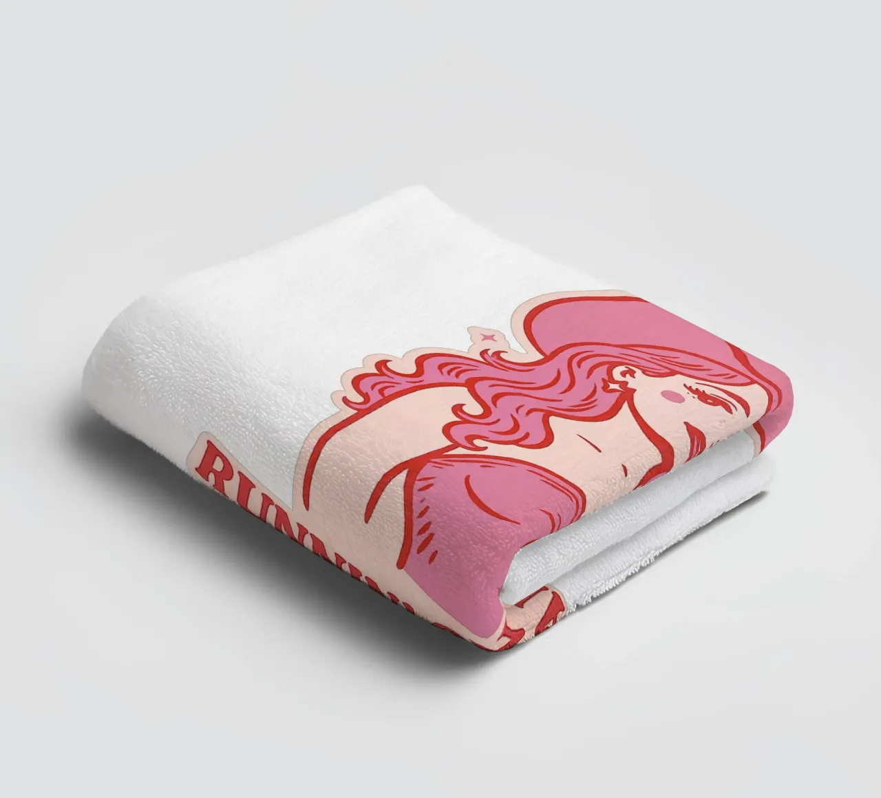 Runnin on Caffeine, Ketones and Sass asciugamano da bagno da Taika Tori Art