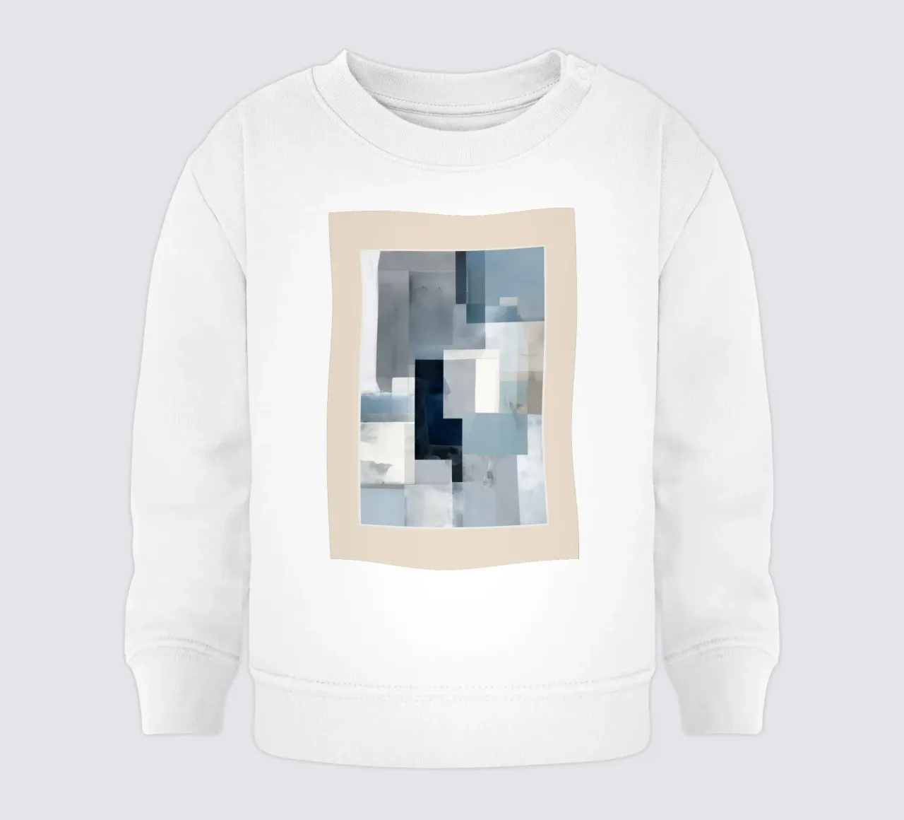 Soft Blue Forms I felpa neonato da cityart