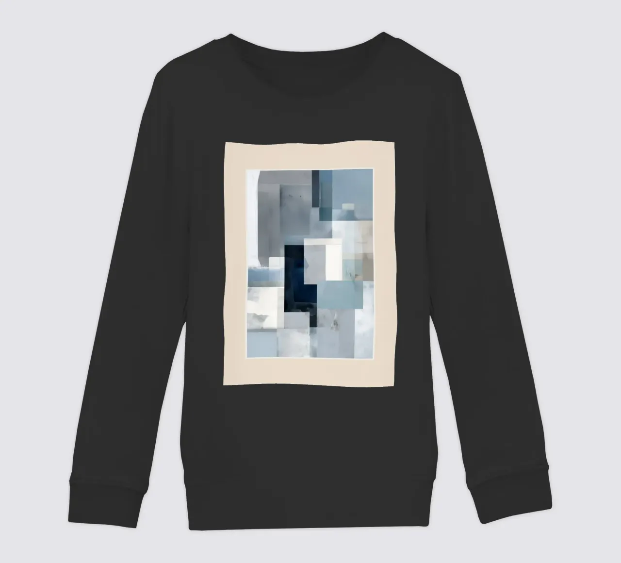 Soft Blue Forms I felpa bambino da cityart