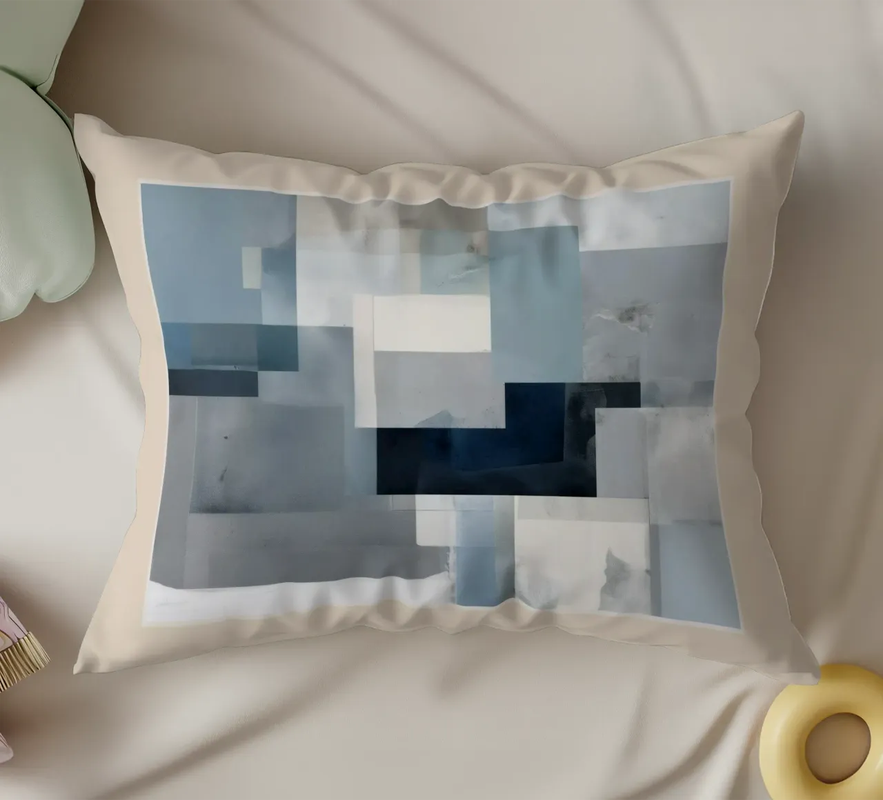 Soft Blue Forms I cuscino da cityart