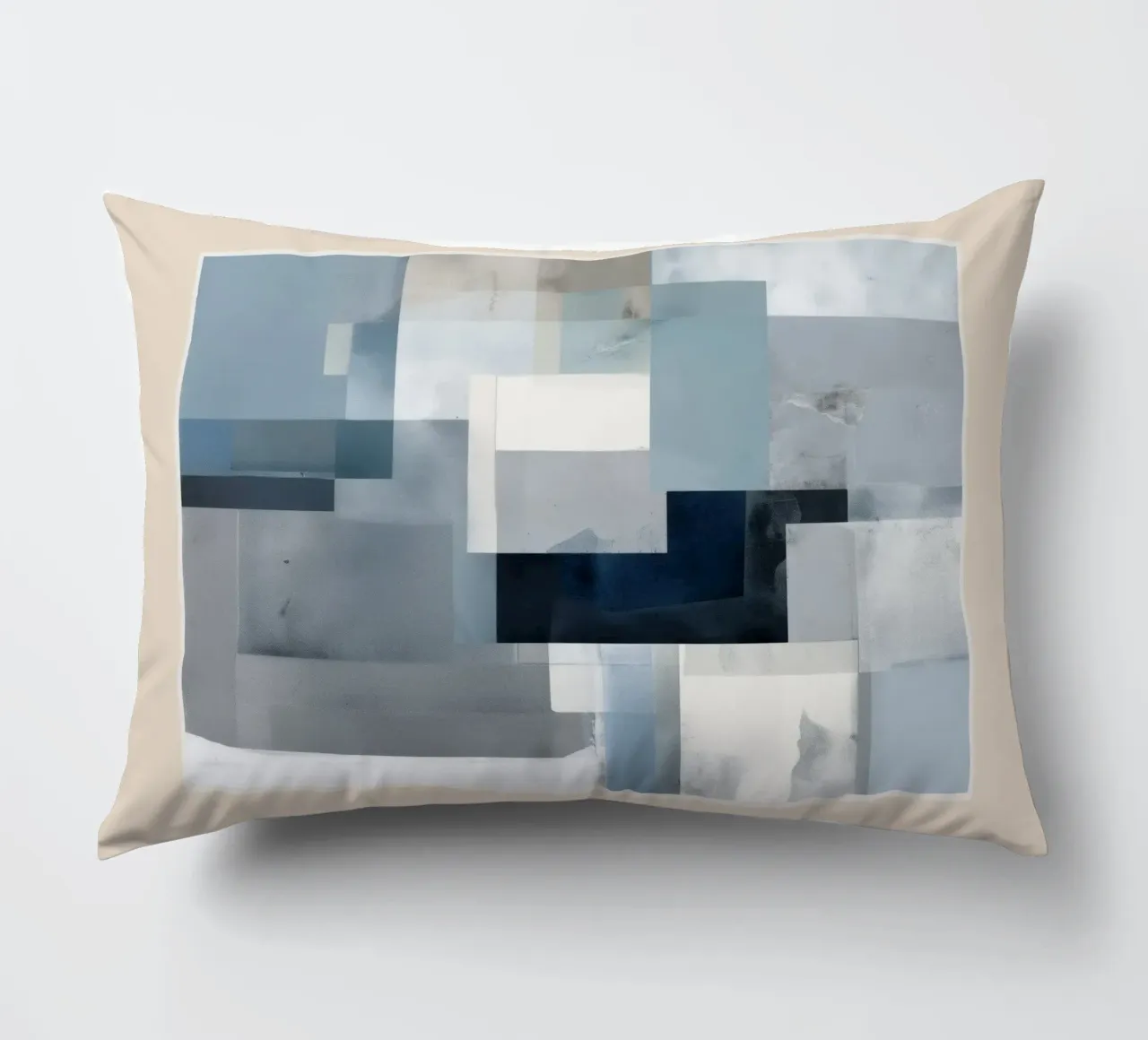 Soft Blue Forms I cuscino da cityart
