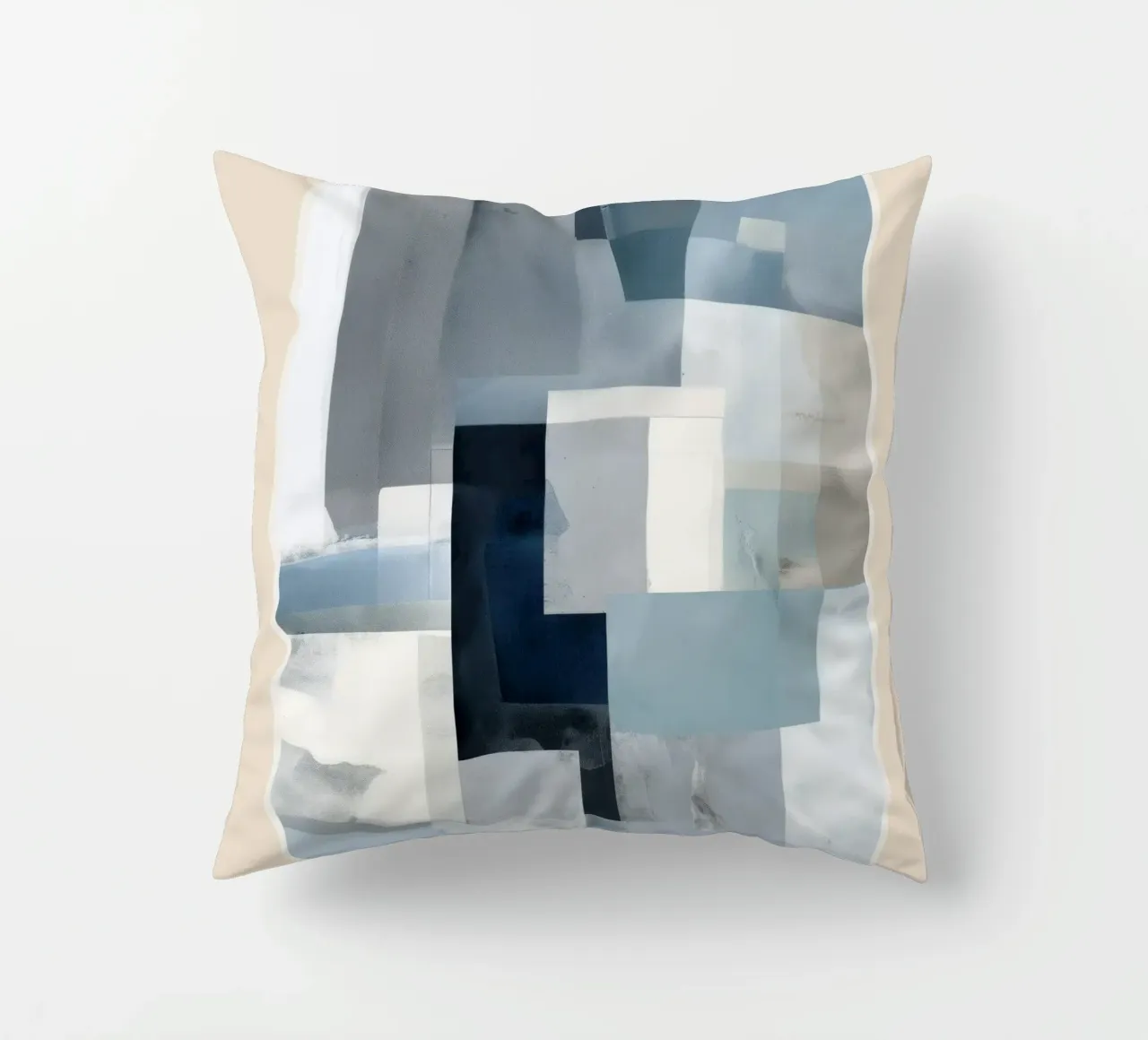 Soft Blue Forms I cuscino da cityart
