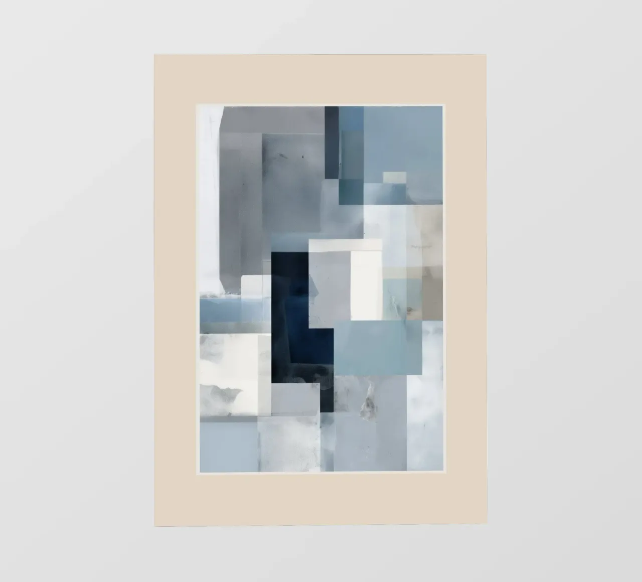 Soft Blue Forms I telo in pvc da cityart