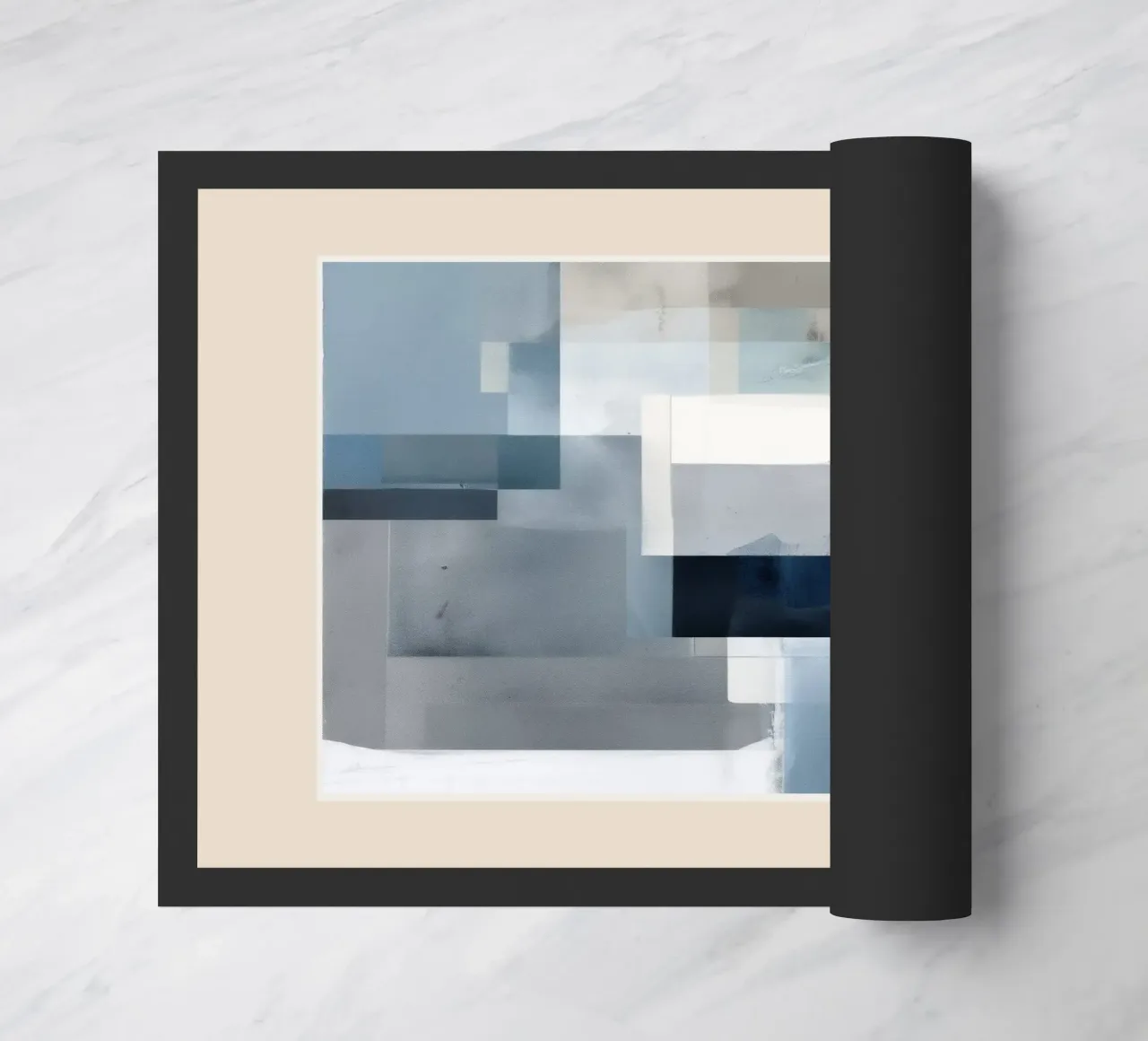 Soft Blue Forms I zerbino da cityart