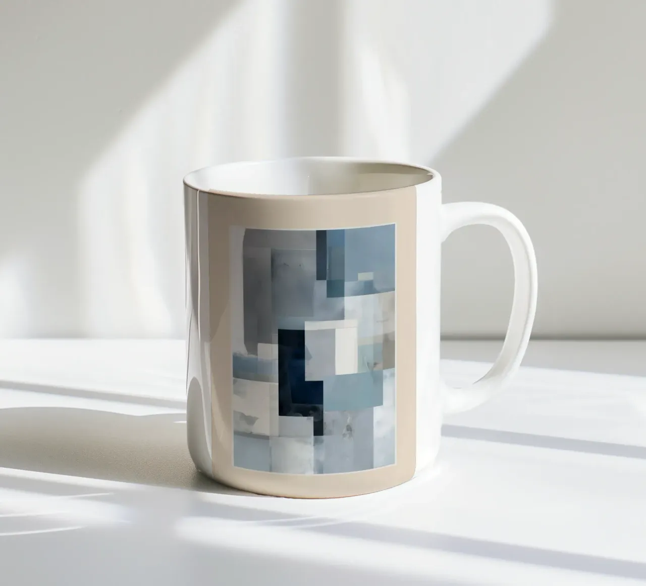 Soft Blue Forms I tazza in ceramica da cityart