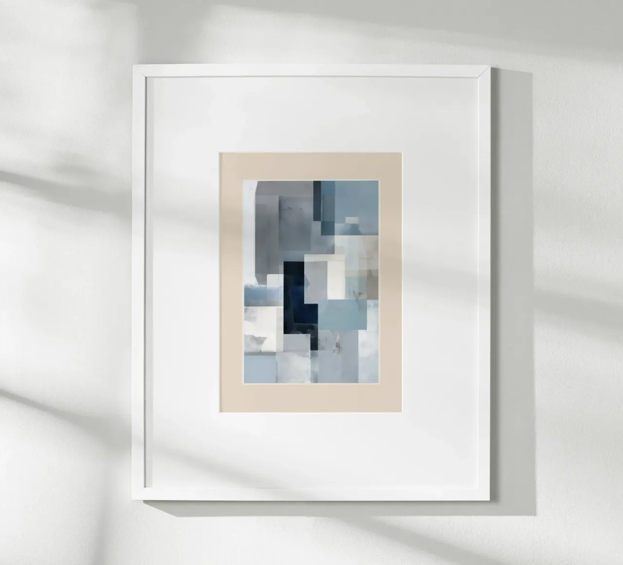 Soft Blue Forms I carta hahnemühle da cityart