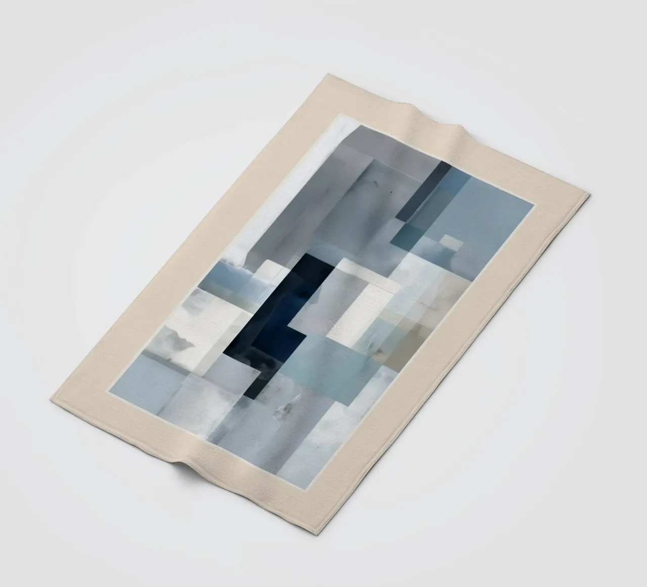 Soft Blue Forms I coperta in pile da cityart