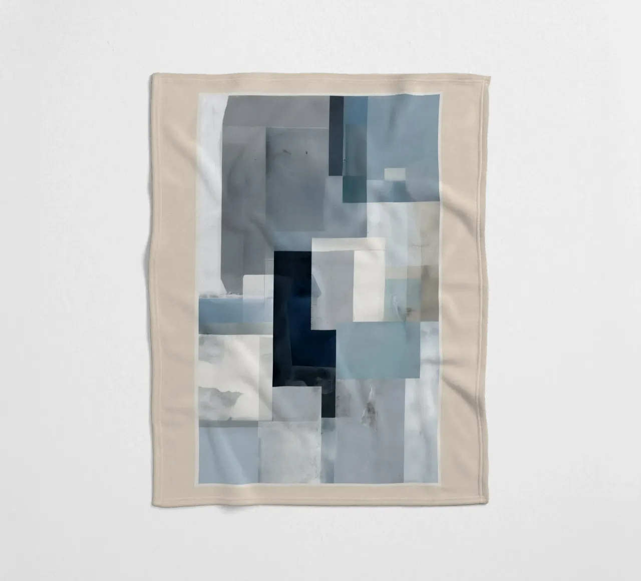 Soft Blue Forms I coperta in pile da cityart