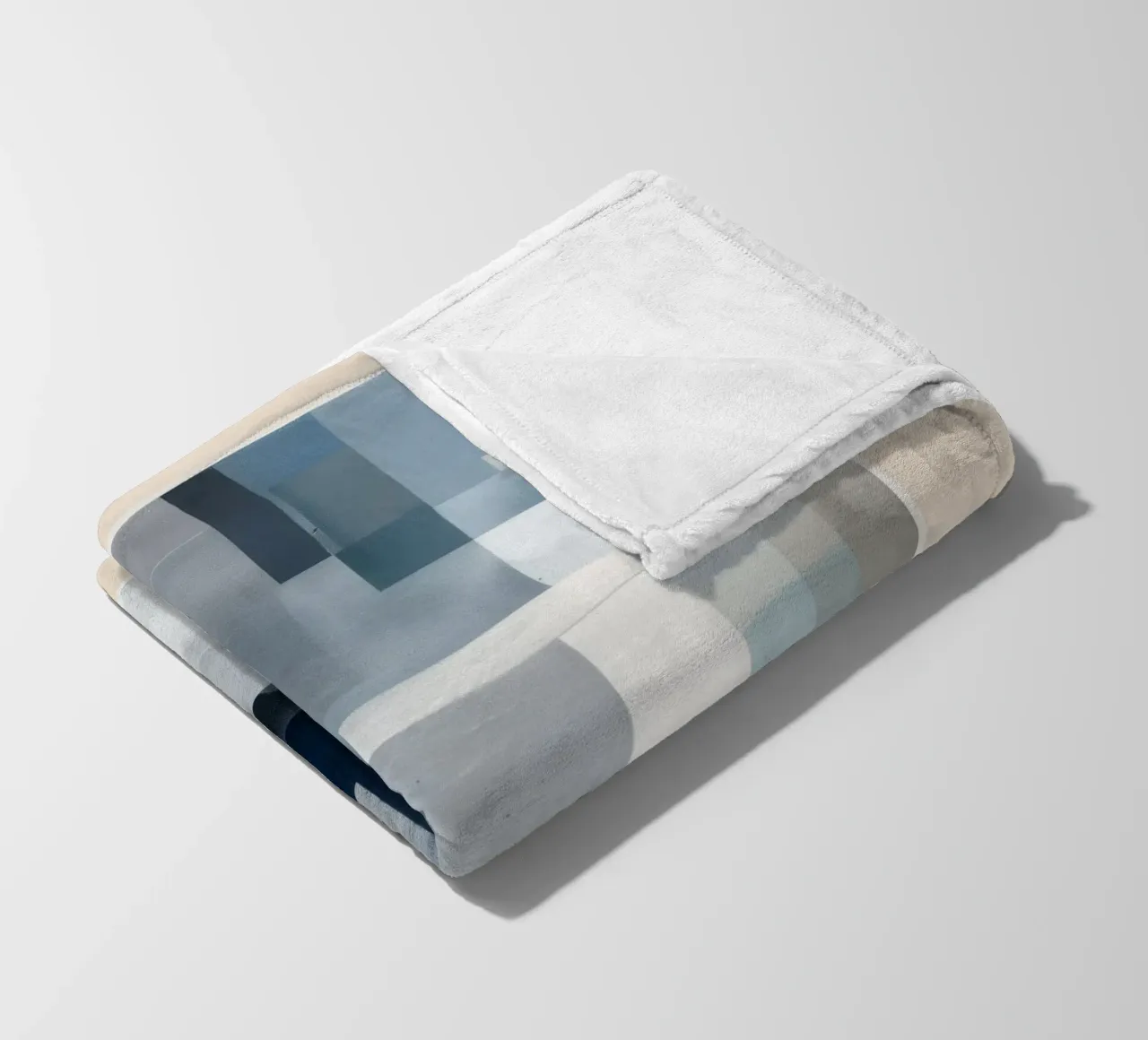 Soft Blue Forms I coperta in pile da cityart