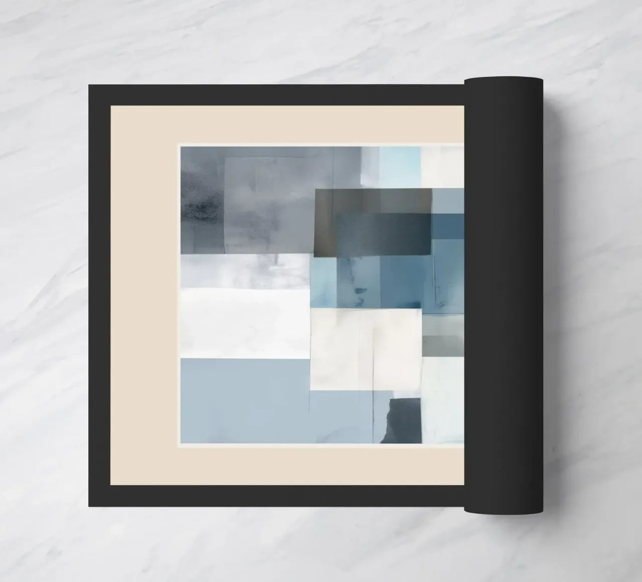 Soft Blue Forms II zerbino da cityart