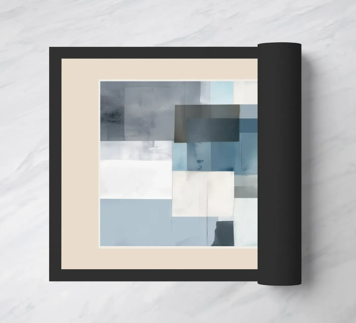 Soft Blue Forms II zerbino da cityart