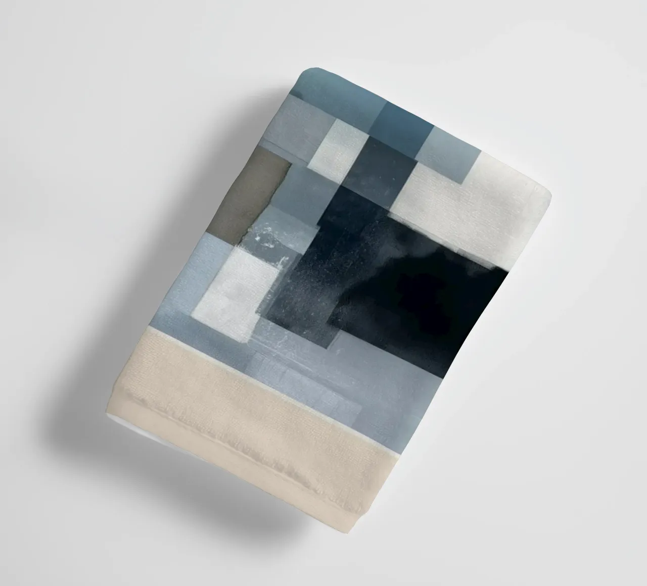 Soft Blue Forms II towel by cityart