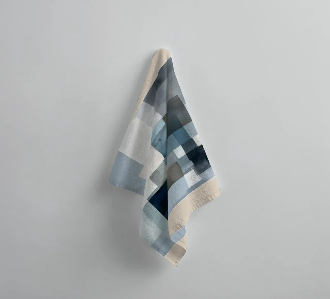 Soft Blue Forms II towel by cityart