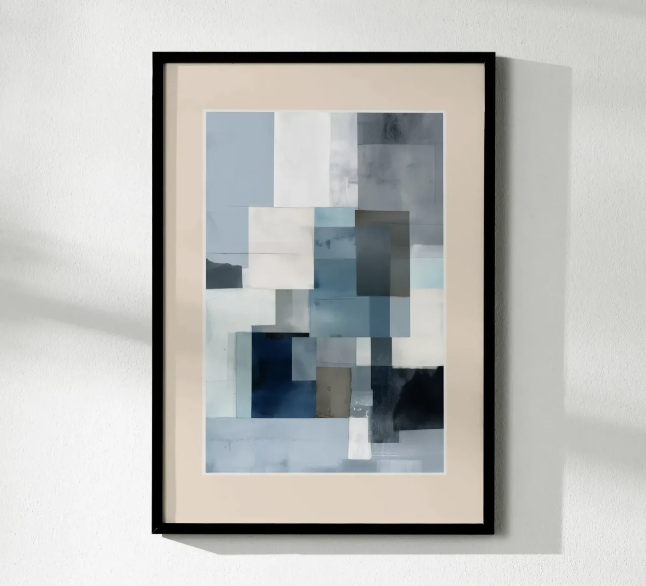 Soft Blue Forms II carta hahnemühle da cityart