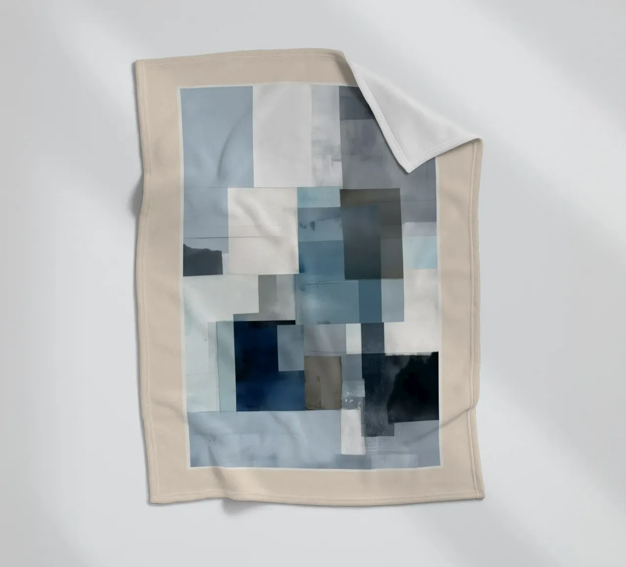 Soft Blue Forms II coperta in pile da cityart