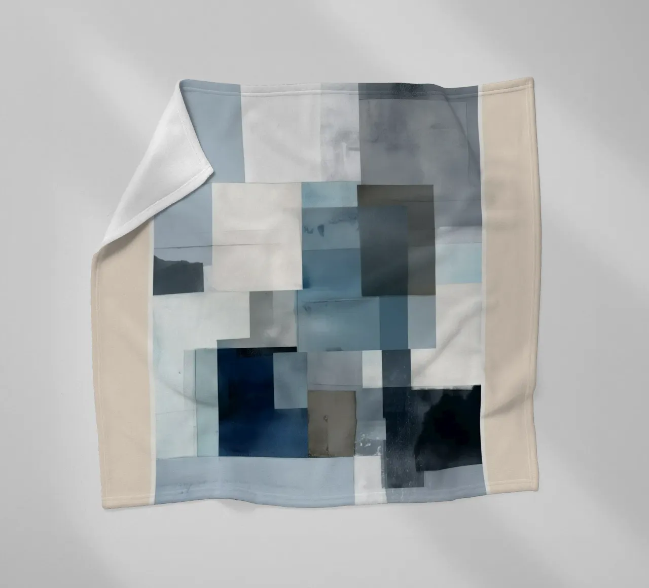 Soft Blue Forms II coperta in pile da cityart
