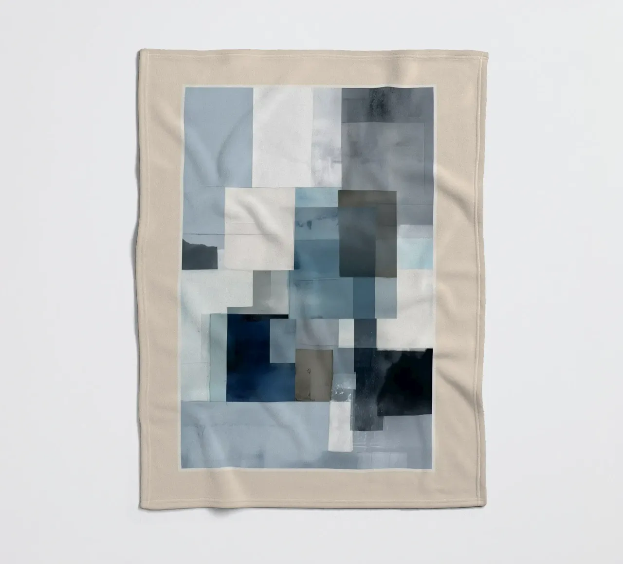 Soft Blue Forms II coperta in pile da cityart