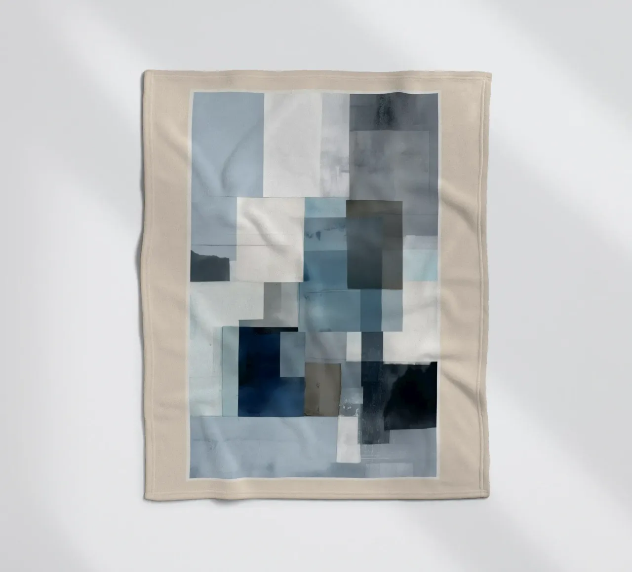 Soft Blue Forms II coperta in pile da cityart