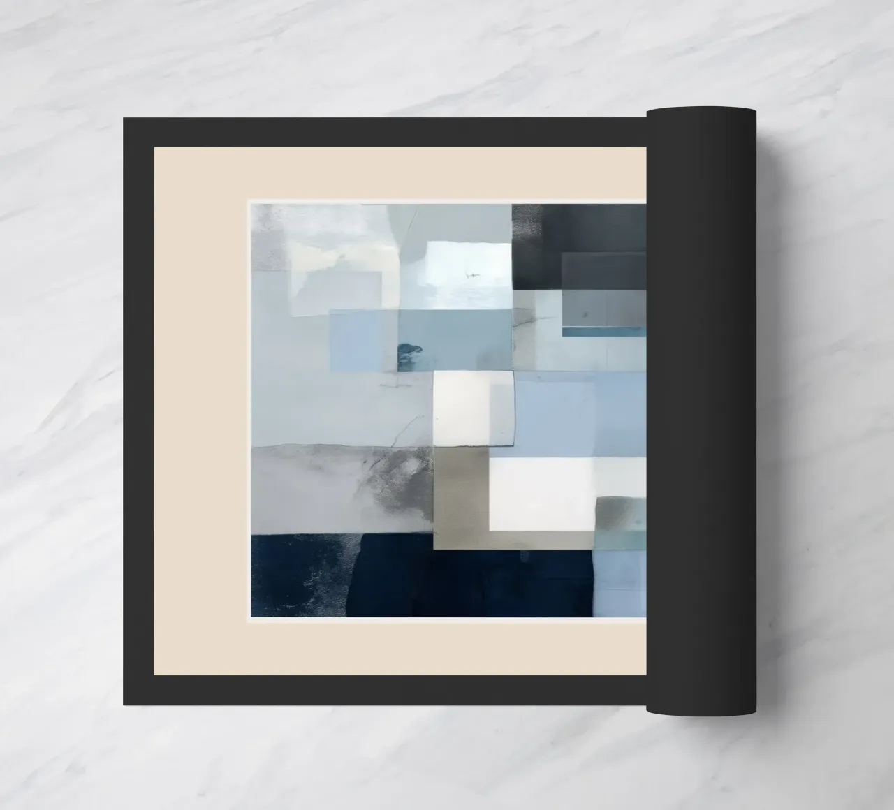 Soft Blue Forms III zerbino da cityart