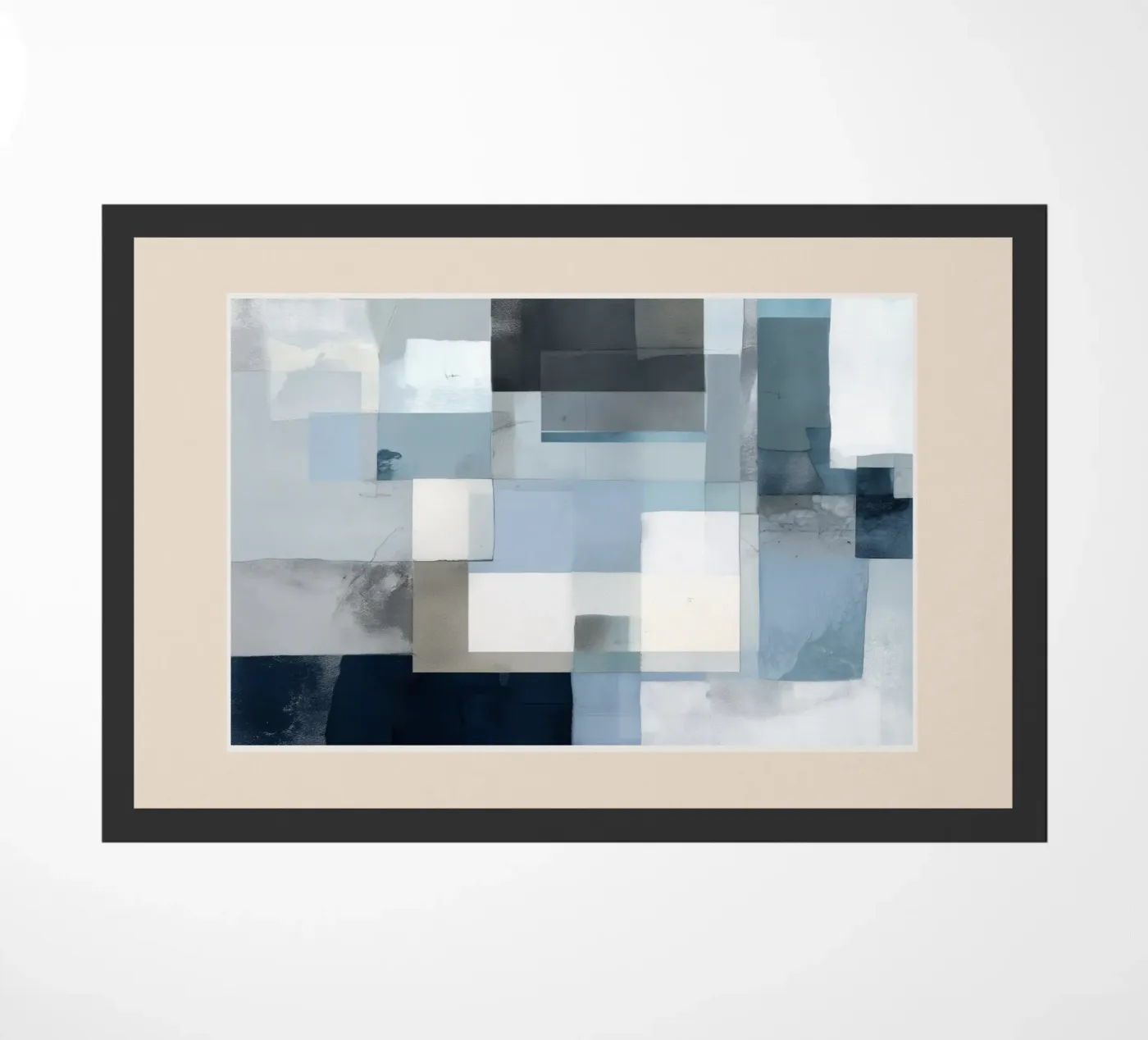 Soft Blue Forms III doormat by cityart