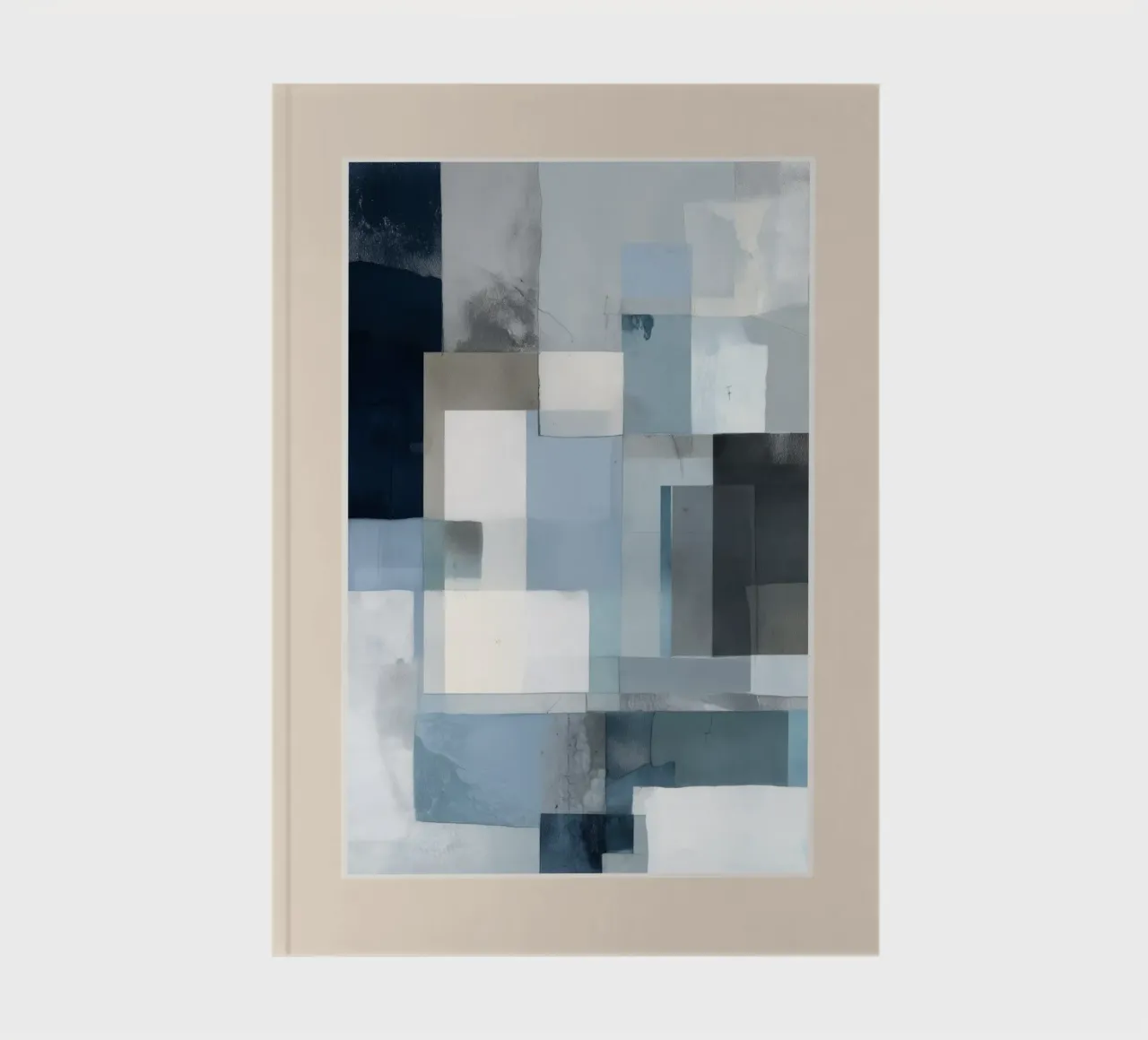 Soft Blue Forms III notebook by cityart
