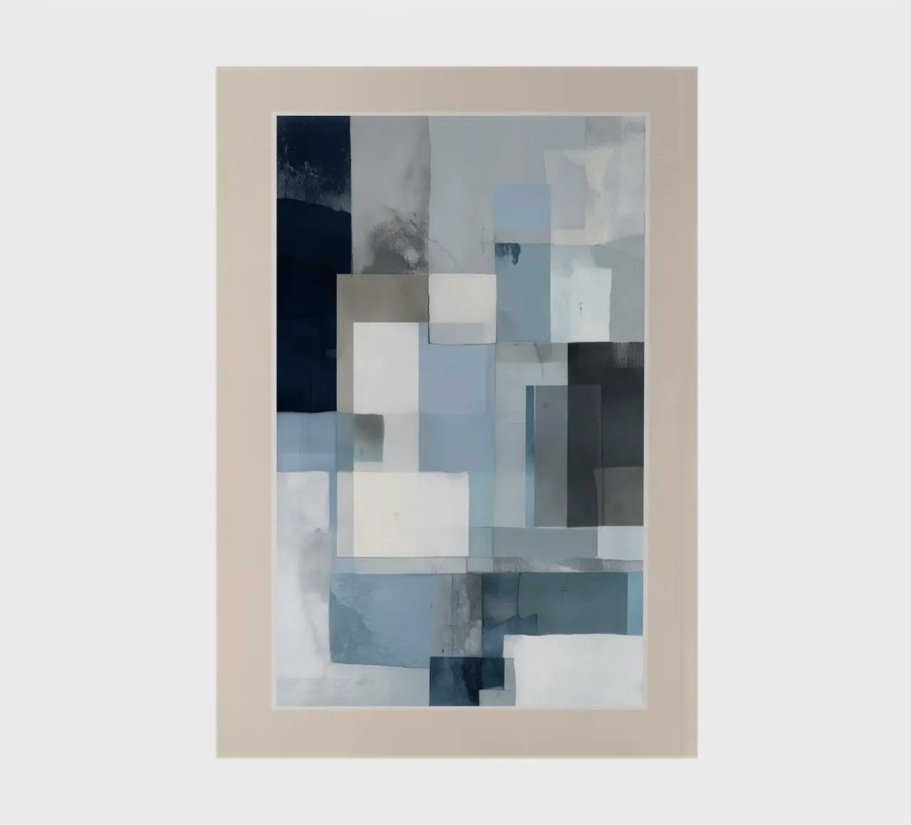 Soft Blue Forms III notebook by cityart