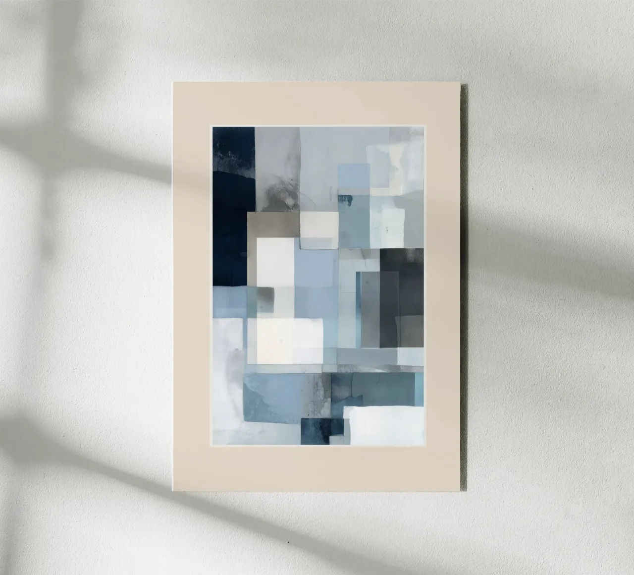 Soft Blue Forms III alluminio dibond da cityart