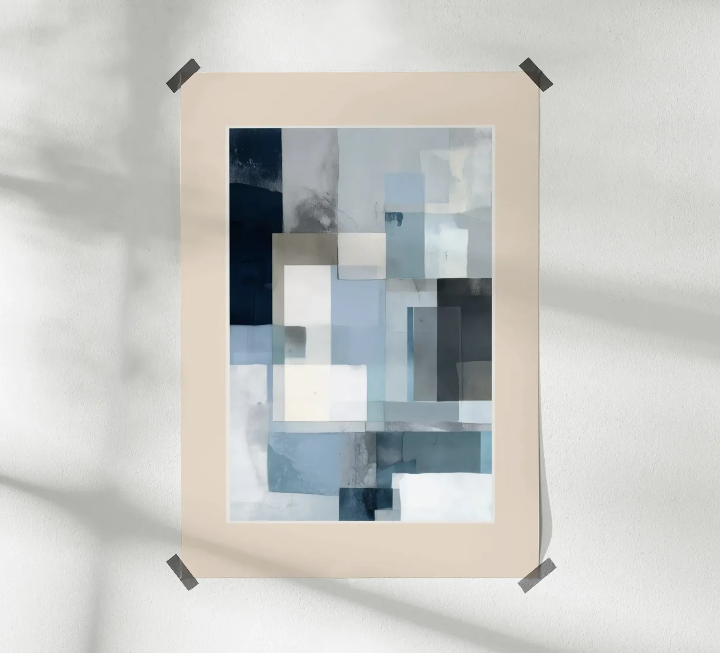 Soft Blue Forms III poster da cityart