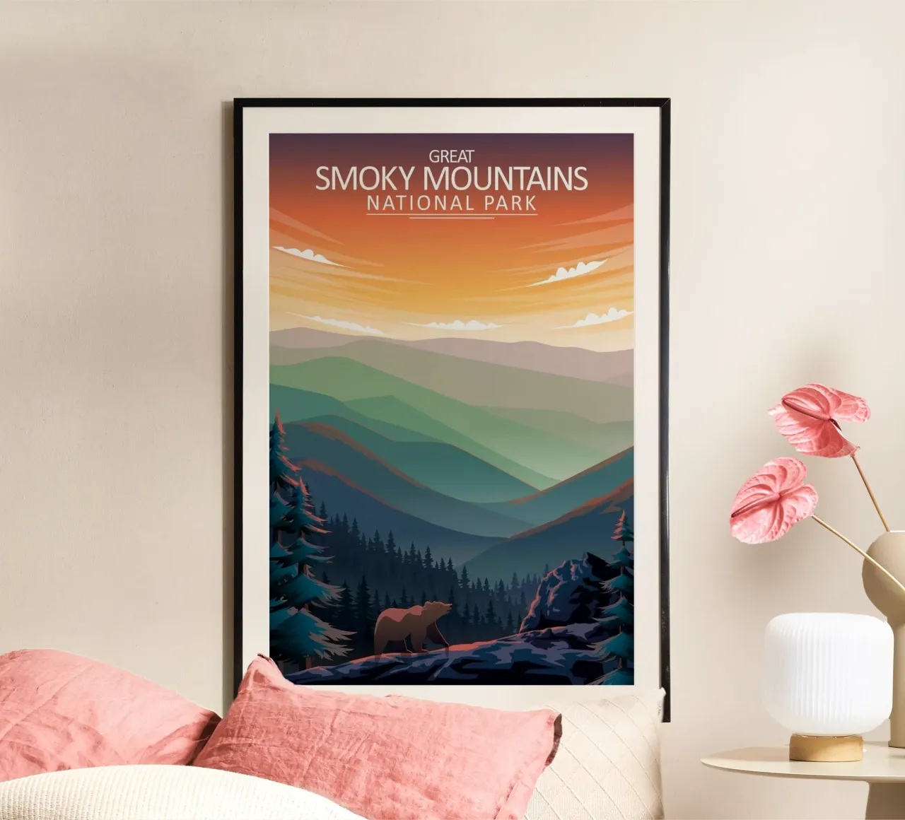 Grandi montagne fumose poster da Morgan Scotts