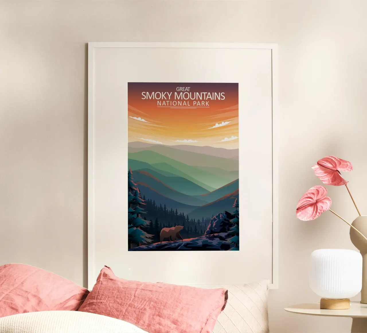 Grandi montagne fumose poster da Morgan Scotts