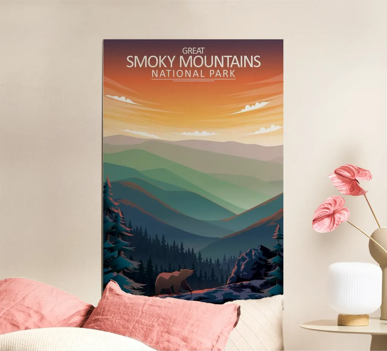 Grandi montagne fumose poster da Morgan Scotts